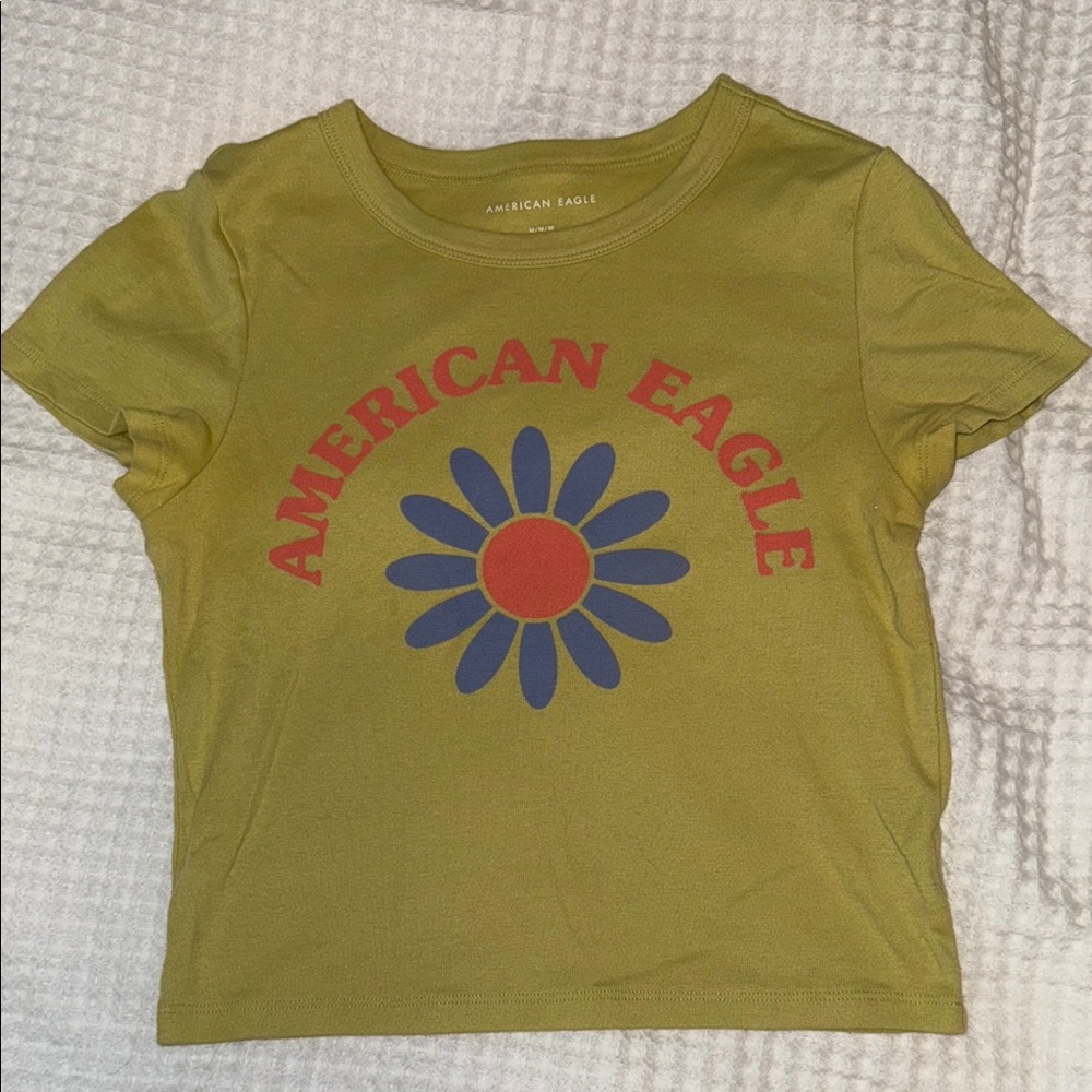 American Eagle Outfitters Light Green Short Sleeve Tee